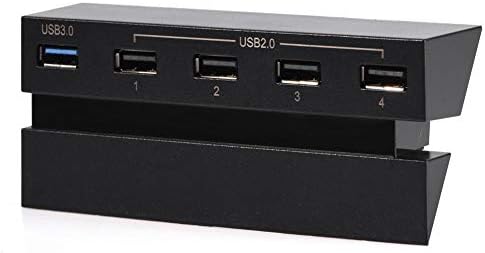 125 5 Портове USB хъб, за PS4, USB 3.0 Хъб, 2.0 Високоскоростен Разширяване на Зарядното Устройство Контролер Ивица на Удължител, Специално Разработени за видео игра конзола PS4