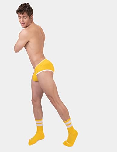 Мъжки къси панталони Баркод Berlin Solger Жълто-Бял цвят