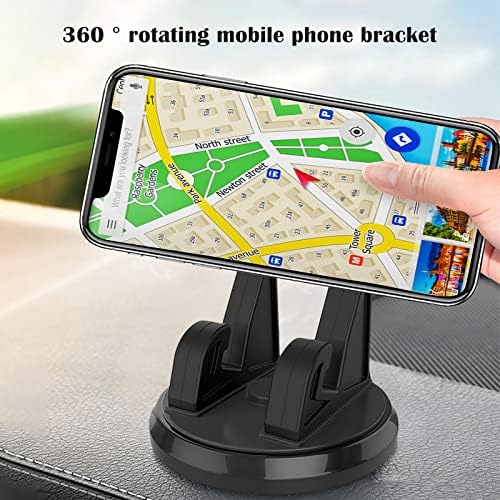 Стойка за телефон на арматурното табло на автомобила Оттичане Странично Кола за телефон със завъртане на 360, Съвместим с държач за мобилен телефон, задно Осветяван?