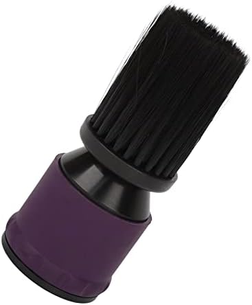 Четка за Подметания коса от ABS-влакна, Безвредни За Кожата Преносима Виолетово-Черна Четка за почистване на Врата на Фризьорски салон, за да проверите за Подметания