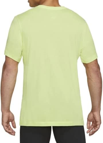 Тениска за бягане на пътека Nike Dri-Fit с къс ръкав (DO2276-736) Лайм, размер: