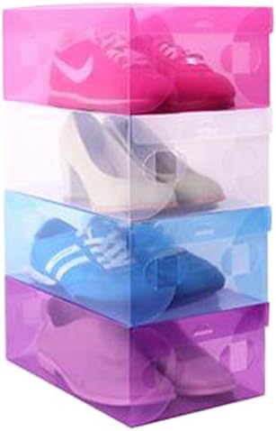 Кутия за съхранение на обувки, Органайзер, Рафтове за търговски изложения на продукти, Штабелируемая Комбинирана рафт за обувки, Шкаф, Прозрачен Прахоустойчив Кут?
