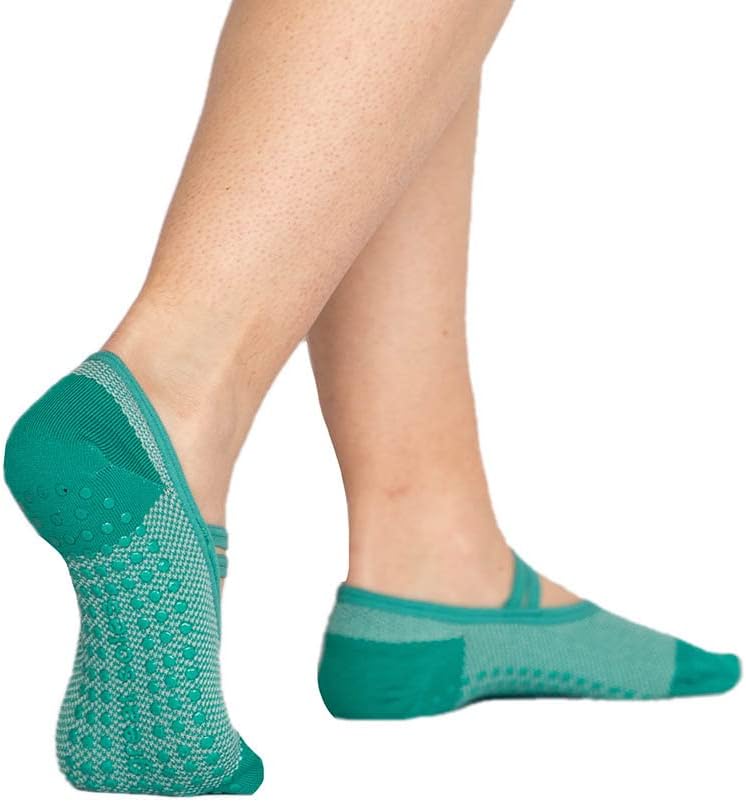 Отлични чорапи с балетным изземване на стъпалото за жени - Нескользящие - Pilates Yoga Barre Ballet