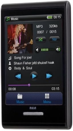 RCA M7204 Видео MP3 плейър с капацитет от 4 GB с 2,8-инчов изцяло сензорен дисплей