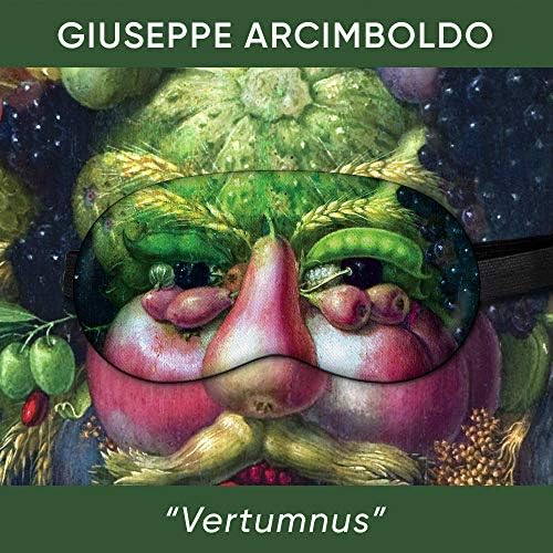 Маска за сън VERTUMNUS ARCIMBOLDO Masterpieces за жени и мъже - Мек Памук - Удобна Маска за сън, Нощен Калъф, Превръзка на очите, за да пътуват (Ventumnus, опаковъчна хартия)