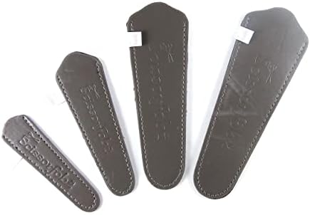 Сабя за дизайнерски ножица SCISSORFOBZ, Защитни капаци - 4 бр, Различни размери, Ценна опаковка - Тъмно Сиво Каки - S72