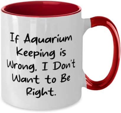 Нови подаръци за акваристите, Ако с аквариум че нещо не е така, аз не правя, Уникална идея, в два цвята чаша с 11 грама за рожден Ден, Подаръци за мъже и жени, Риби, Аквар