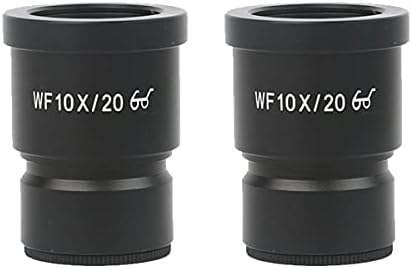 Аксесоари за микроскоп 2 ЕЛЕМЕНТА WF10X WF15X WF20X WF25X WF30X Широкоъгълен окуляр микроскоп 30 мм Лабораторни консумативи (Цвят: WF10X-20MM)