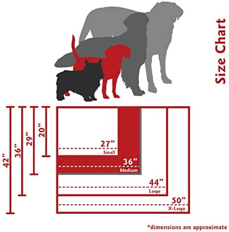 Сива Легло за кучета Aruba Medium Rectangle Outdoor Indoor Пет Подвижен Миещ се Калъф От Majestic Pet Products