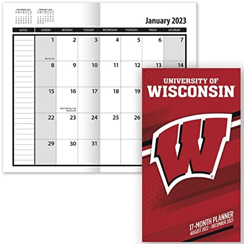 Джобен планер TURNER SPORTS Wisconsin Badgers 2022-23 на 17 месеца (23998890524)