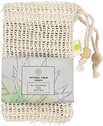 Опаковка за сапун Vital Green от сизал – Универсален пилинг пакет за сапун от естествени влакна – Ревитализира, придава блясък и мекота на Вашата кожа - Пилинг и масаж на вашата кожа (30 броя)