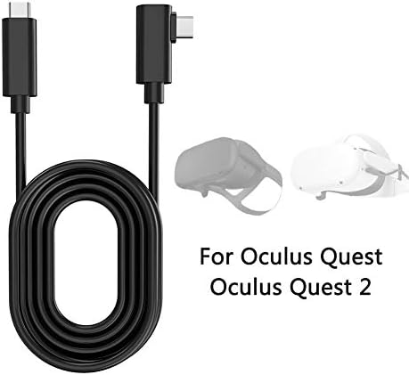 BWWNBY Кабел за слушалки виртуална реалност Oculus Линк за Quest 2 и Quest - 16FT PC VR Gaming Кабел за предаване на данни USB3.2 (3 метра от А до С)
