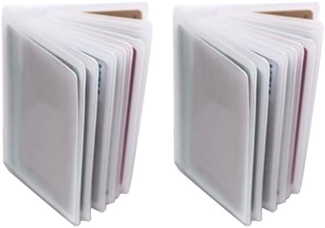 WOWFOOT Комплект от 2 до 10-страничного подложка за портфейла с пластмасови карти За смяна на притежателя на Bifold Trifold на 20 Слота (вертикален тип - комплект от 2)