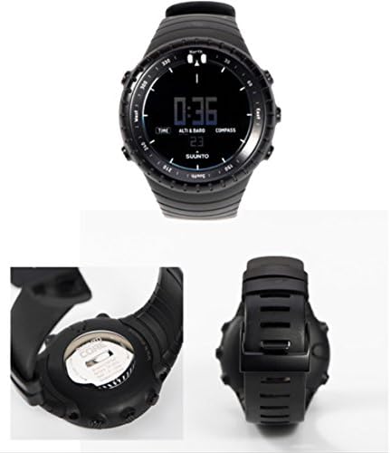 Каишка за часовник Picowe Suunto Core, Разменени Каишка от Каучук за часовници, Аксесоари за SUUNTO CORE, е Изцяло Черен SS014993000/SS013336000/SS013337000