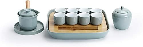 Китайски Чай RAZZUM Gongfu Керамични Супени Комплекти Съдържат 8 Чаени Чаши чайника с дръжка метална Кутия за приготвяне на Чай Тава Класически Супени Комплекти кунг-фу ?
