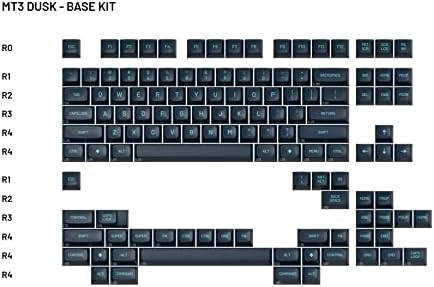 Набор от клавиатури кепета DROP MT3 Dusk, ABS Hi-Profile, Doubleshot Легенди, клавиатура в стил Cherry MX, съвместима с 40%, OLKB, Planck и Preonic (комплект Ортопедия)