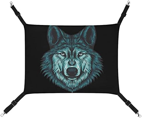 Хамак за домашни любимци Blue Wolf Sleeping Cat Bed с Регулируеми Каишки и Метални Куки 16,9 x13
