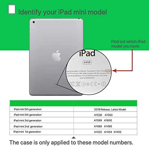 Детски калъф за iPad Mini 1/2/3/4/5 - CHINFAI Противоударная дръжка-поставка Силиконов Защитен калъф за Apple 7,9-инчов iPad Mini на 1-ви, 2-ри, 3-ти, 4-ти, 5-то поколение [серия Двуликая маймуна] (кафяв)