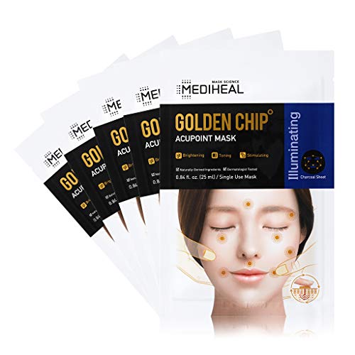 Официален представител на MEDIHEAL [Корейската маска № 1 Sheet Mask] - Акупунктурная маска със златен чип (5 Маски)