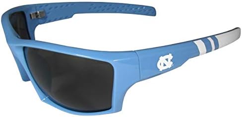 Комплект слънчеви очила и калъф Siskiyou Sports NCAA North Carolina с тънки токчета Унисекс с обвивка на ръба, Цветовете на отбора, Един размер