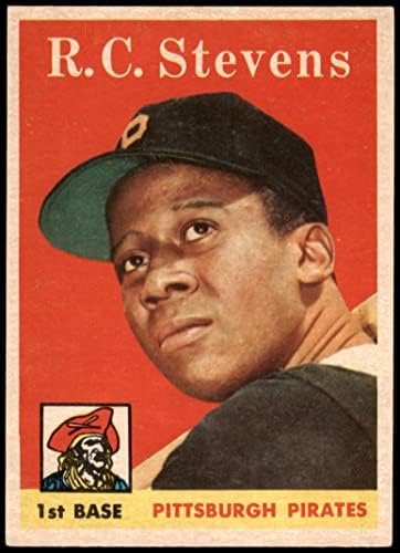 1958 Topps # 470 R. C. Стивънс Питсбърг Пайрэтс (Бейзболна картичка) EX/MT Пирати