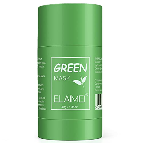Mouis 1 Почистваща кална пръчка със зелен чай, подобрява матовость на лицето, изсветлява цвета на кожата, Дълбоко премахва черните точки, Хубава текстура на кожата, по?