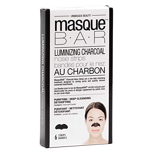 Почистване ленти за носа masque BAR Luminizing скара на дървени Peel-Off (6 опаковки) — Корейска процедура за грижа за кожата — Почиства порите, премахва нежеланите черни точки Абсорбира замърсяванията и излишната мазнина,