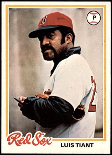 1978 Топпс # 345 Луис Тиант на Бостън Ред Сокс (бейзболна картичка) Ню Йорк Ред Сокс