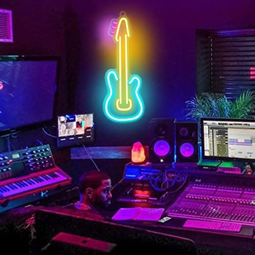 Неонова реклама във формата на китара, най-Добрата led акрилна неонова лампа Attivolife с USB за художествена стените в Спалнята, Музикално студио, Коледа, Сватби, партита, ?