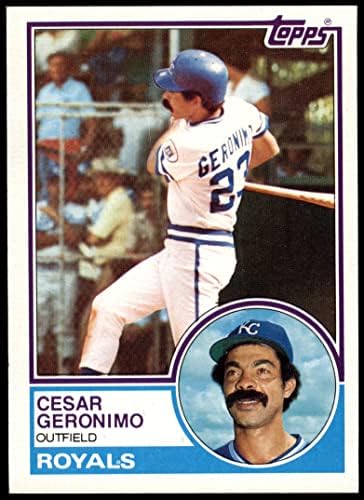 1983 Topps # 194 Сезар Джеронимо Канзас Сити Роялз (Бейзболна картичка) NM/MT Рояли