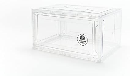 Несъществуващи стоки - Пластмасова кутия за съхранение на премиум-клас в 3 опаковки с магнитна като предната - Прозрачен - Здрав - Подходящ за повечето мъжки неща в г?