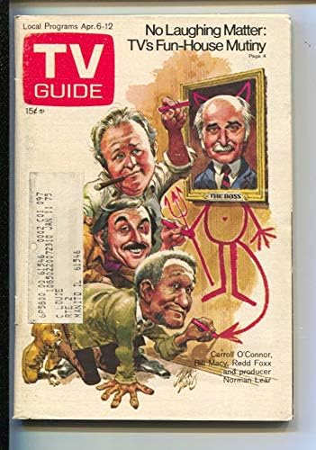 Телегид 6.04.1974-Карол О 'Конър-Ред Фокс-корица на Норман Лиър от Джак Дейвис - Издание на Източен Илиноис-FN