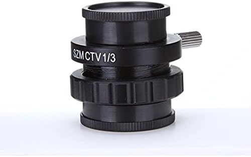 Аксесоари за микроскоп ZXYAN SZM CTV 1/2 1/3 1X Адаптер 0.3 X 0.5 X C за Монтиране на Обектив Адаптер за Тринокулярного Стереомикроскопа HDMI VGA USB Камера Образование в областта на Биологията (Цвят: CTV 13)