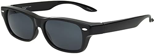 Слънчеви очила Solar Shield Hollywood Lakewood Iconic Отговарят на върха на предписаните очила. Унисекс Черно 54 мм