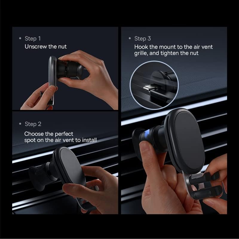 ALSMD Постоянен Автомобилен скоба за мобилен телефон с подложка за излизане на въздуха Мултифункционален Авто Навигация, конзола за мобилен телефон (Цвят: кремаво-бял, размер: 10 * 9,5 cm)