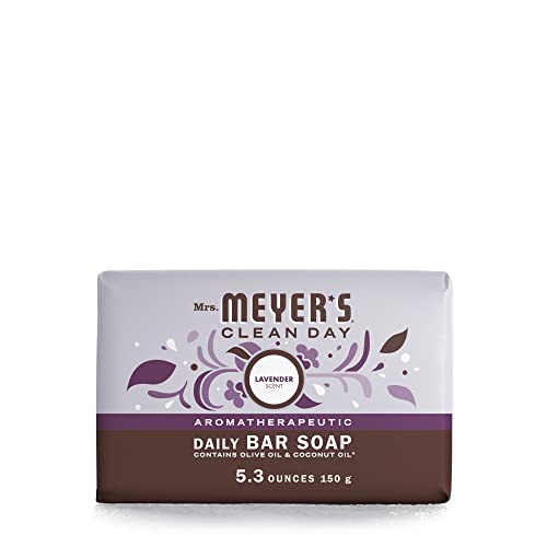 Сапун Mrs. Meyer's Bar Сапун, За измиване на тяло или ръце, Произведени с Етерични масла от лавандула, 5,3 унции, 1 Шоколад