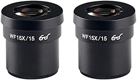 Комплект аксесоари за микроскоп за възрастни WF10X, WF15X, WF30X, WF10X/23, Една двойка, Широкоъгълен окуляр, Размер на закрепване 30 мм, ъгъл на виждане 23 мм, Лабораторни консумативи (Цвят: WF15X-15)