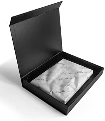Елегантни Черни Магнитни Подаръчни кутии с капаци, Трайни кутии Подарък за Сватби, рожденни Дни, Коледа, Деня на бащата, Кутии за предложения булки и шаферки (9,5x11,9x1,8 инча)