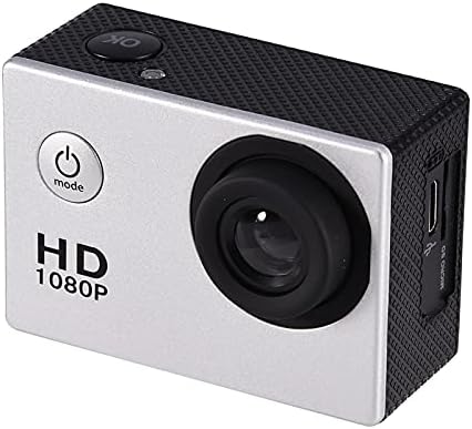 Екшън-камера DV, Лесна настройка на 7 цвята Мини Камера ABS 335g за гмуркане ясно визуално възприятие, през целия живот (Сребрист)