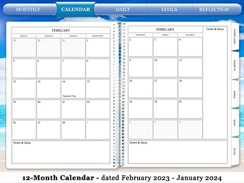 Планер Tools4Wisdom 2023 - От февруари до януари 2023-2024 - Планер с меки корици - Лилава Орхидея
