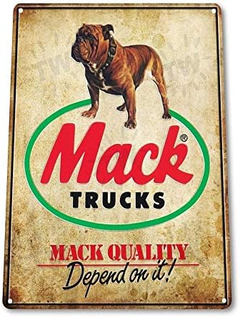 Mack Trucks Авто Гараж Реколта Ретро Лидице Табела Метална Табела Лидице Знак 7,8X11,8 ИНЧА
