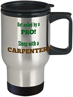 Подарък пътна чаша Carpenter - Трахни професионалист, переспи с дърводелец