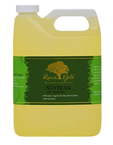 Течно Злато 32 Течни унции Първокласна масло от соеви зърна Чисто и Биологичното Грижа За кожата, Косата и ноктите