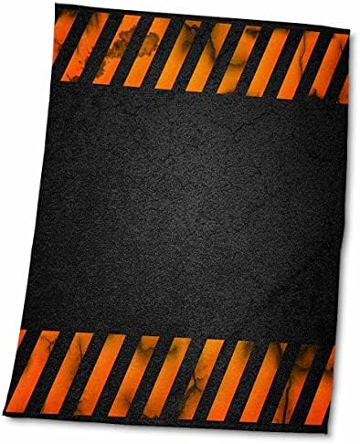 3дрозовая шарка Черен асфалт С Къси оранжеви ивици - Кърпи (twl-213656-3)