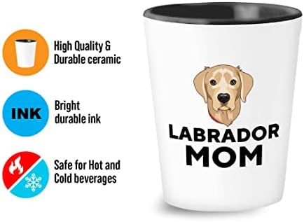 Пузырьковые Прегръдка, Чаша за майките кучета, 1,5 унции - Майка Лабрадор - Кожа, Подаръци За мама, Спасяване на мама, Подаръци За Нов Собственик на Куче, Кученцето е Dasc