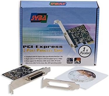 Карта SYBA PCI-Express PCIe 1x Паралелен Порт DB-25 IEEE 1284 принтер Порт MCS9900 Чипсет SD-PEX10005