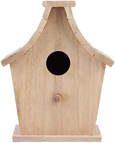 Универсален Удобен Дървен Птичи Къща Подвесная Кутия За Отглеждане на Дребни Стоки за Домашни Любимци, Ръчна изработка, с Поставка за Малки Птици, на Папагали