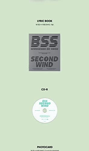 Cd-диск с първият сингъл SEVENTEEN БДС Second Wind + Сгъваема плакат на опаковката + Книга + Сборник с текстове + Фотокарточка + Проследяване на навици + карта БДС + Стикер + за Проследяване