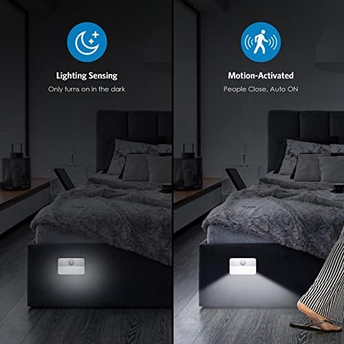 Най-новият мини лампа AMIR с датчик за движение, Безжични led лека нощ, работещи на батерии, с монтиран на стената лампа, осветителни Тела за тоалетна, Безопасни за осве?