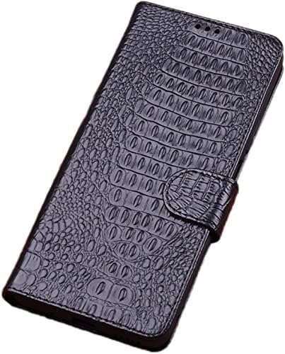 Чанта-портфейл KOSSMA за iPhone 14 Pro със слот за карти, Панти калъф-книжка с магнитна стойка от естествена кожа [Вътрешна обвивка от TPU], устойчив на удари Защитен калъф за вашия телефон iPhone 14 Pro (цвят: I)